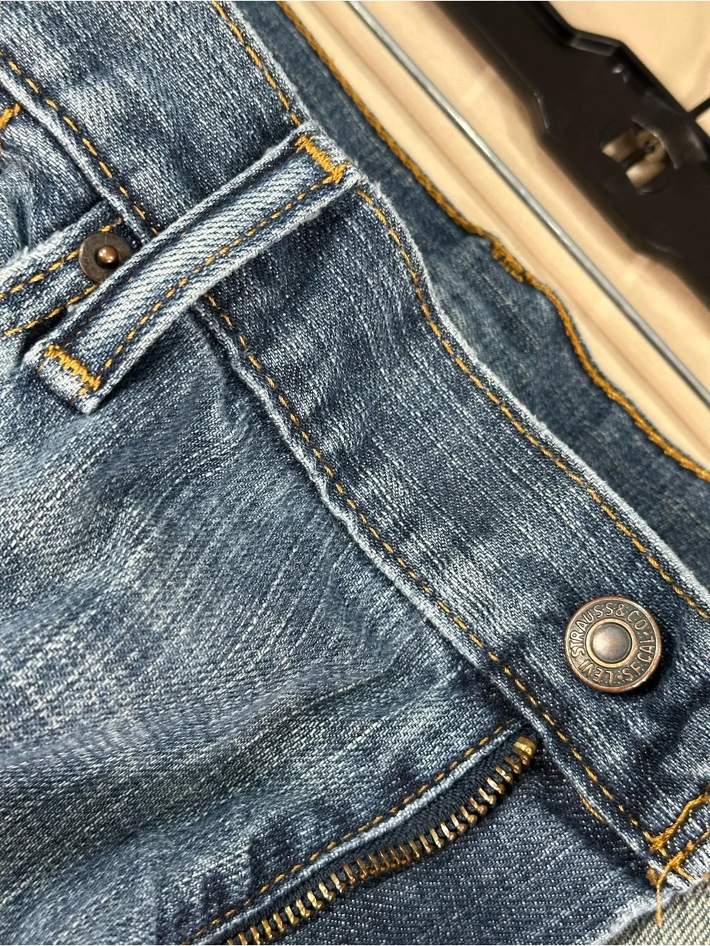 Levi's 559 Relaxed Straight Jeans Blue Denim Men's 40x30 EUC